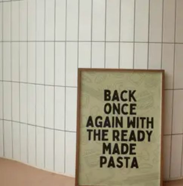 PASTA GREEN A4 print