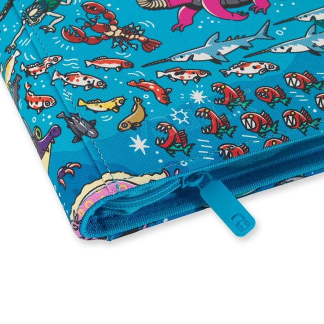 Vault X: 4-Pocket Exo-Tec® Zip Binder Water: Osare