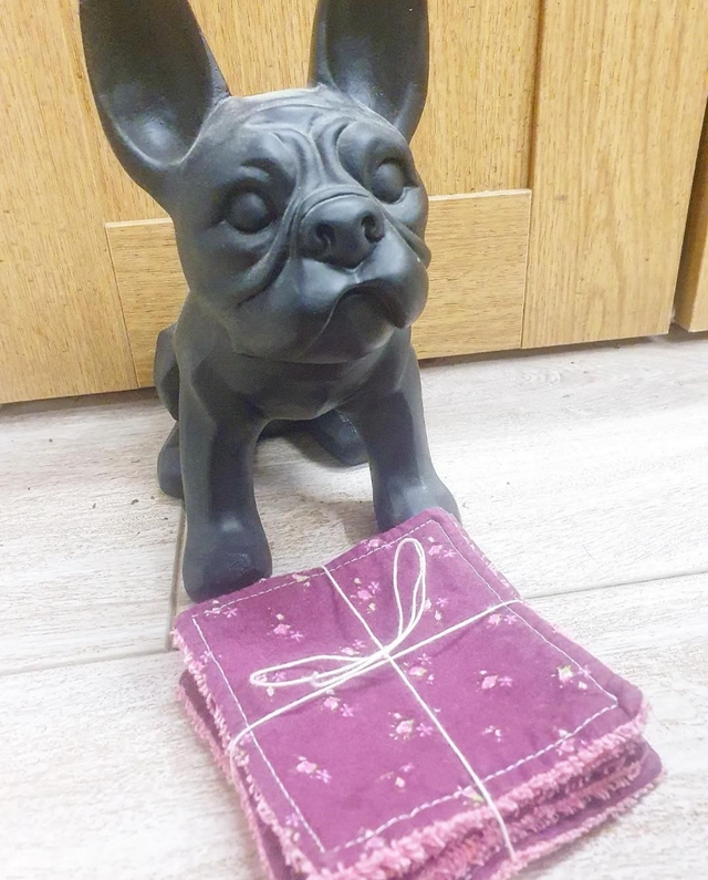 Lot de 5 Lingettes lavables 