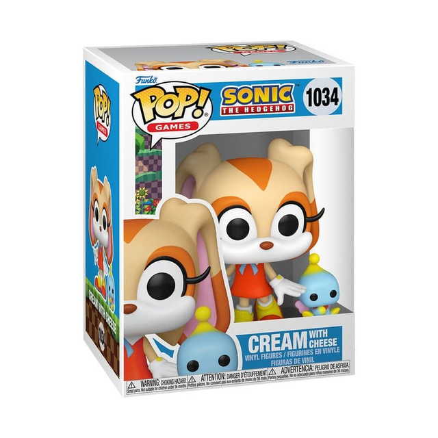 Funko - Sonic The Hedgehog-  Cream w/Cheese 9 cm POP!