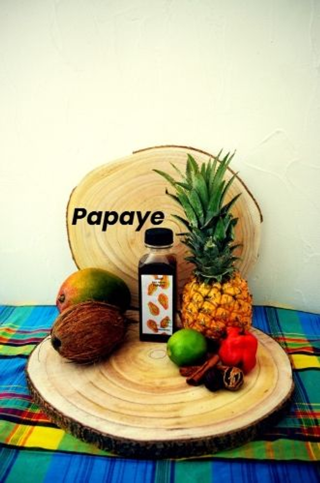 Sirop Artisanal pour Punch – Papaye Déshydratée Réhydratée 