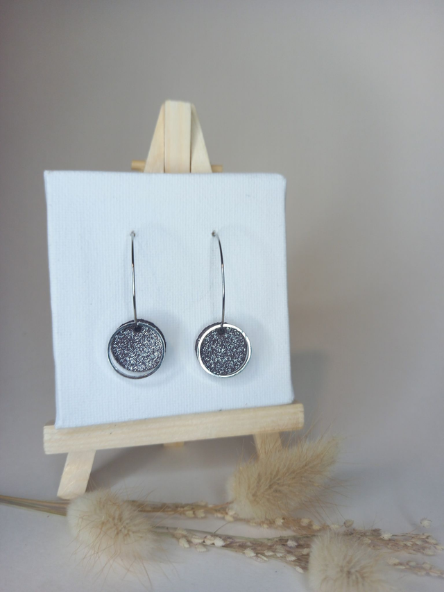 Boucles d'oreilles "Auréole" à paillettes