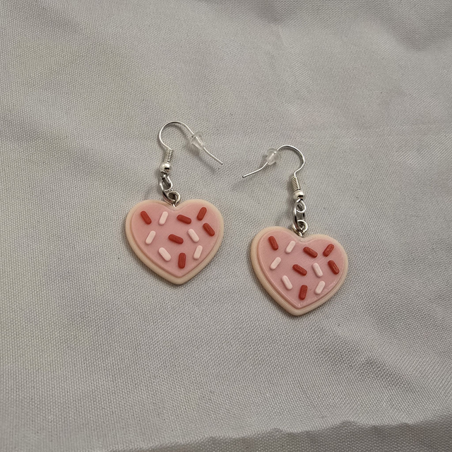 Boucles d'oreilles Biscuits Coeur