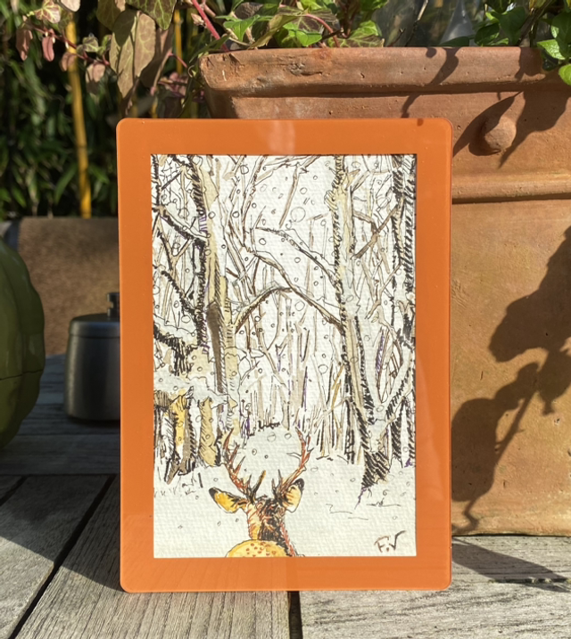 Cerf neige 🦌 terraccota