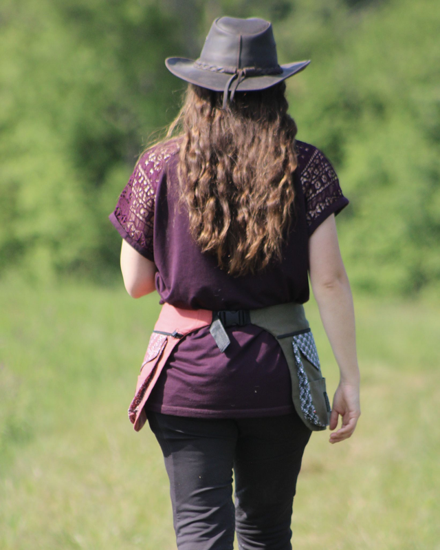 Grande pochette - Rose (uni)