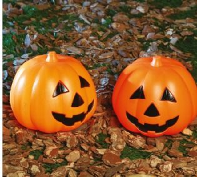 HALLOWEEN ,  19557 ZUCCA CON LUCE, 15 CM