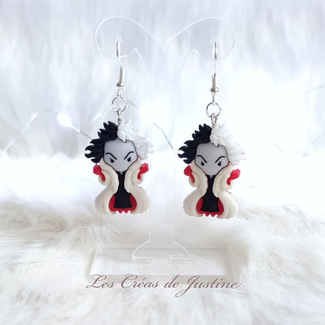 Boucles d&#039;oreilles Cruella Devil