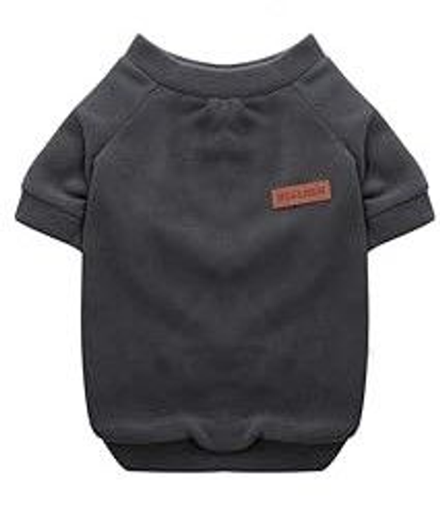 HuaLiSiJi sweat pull polaire chien gris T L