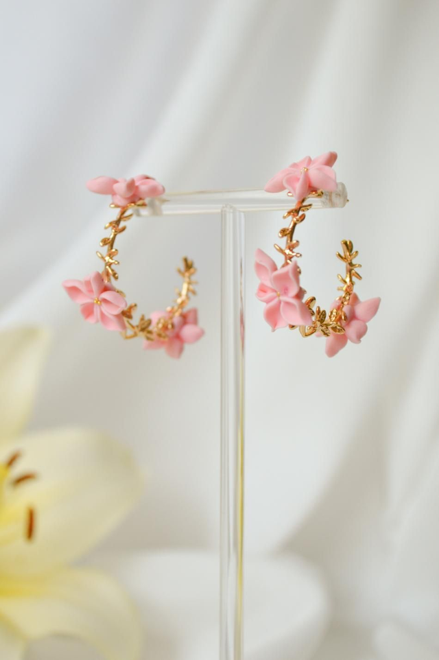 Blossom Hoops - Marelične velike cvetlice