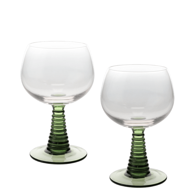 Retro Roemer Glasses - Green