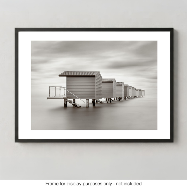 The Beach Huts - Monochrome