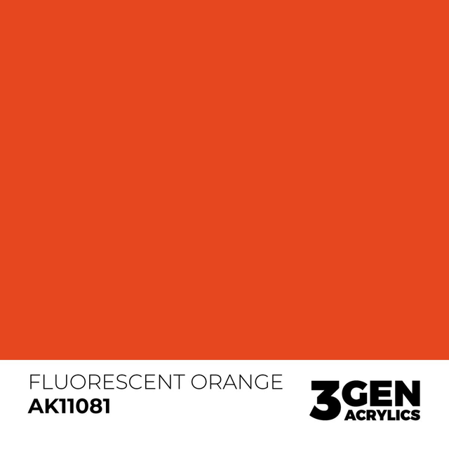 3rd Gen. Acrylics 81 Fluorescent Orange