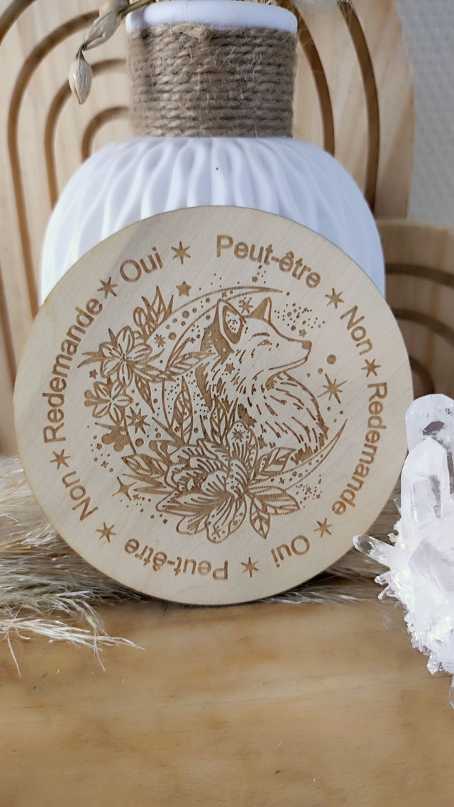 Plaque radiesthésie Loup 