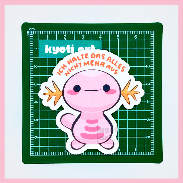 Ich halte das alles nicht mehr aus