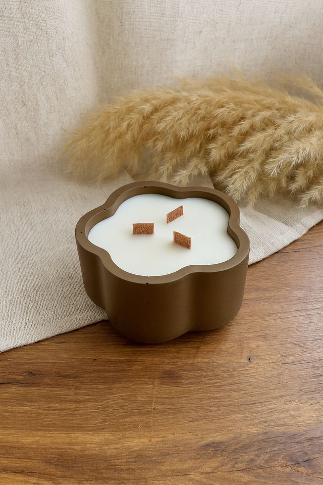 Bougie design - Fleur