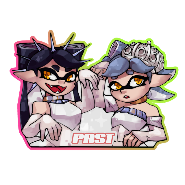 Stickers Splatoon Past  Holographique 