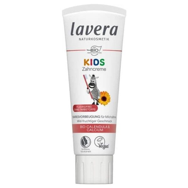 Lavera Zahncreme Kids Fluoridfrei, 75ml Tube