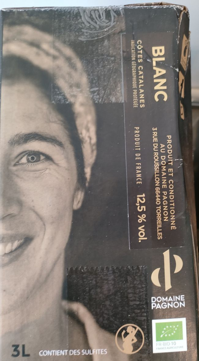 BIB Blanc 3L 2023 - Blanc Sec Tranquille - Domaine Pagnon