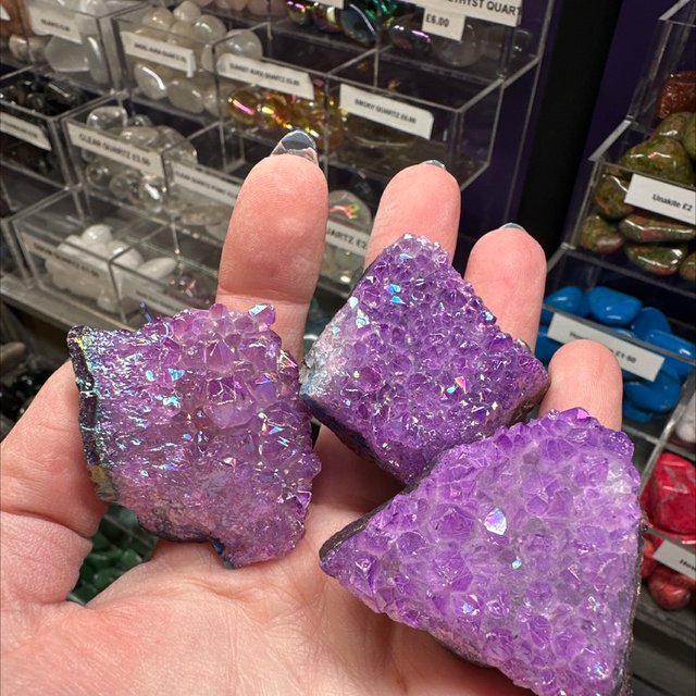 Amethyst Aura Cluster Chunks 