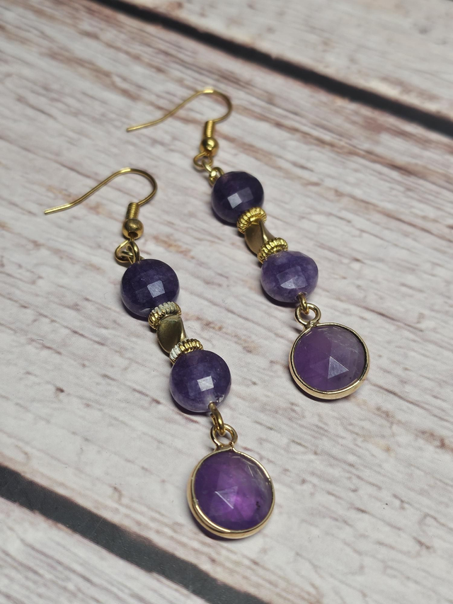 Boucles d’oreilles en Améthyste