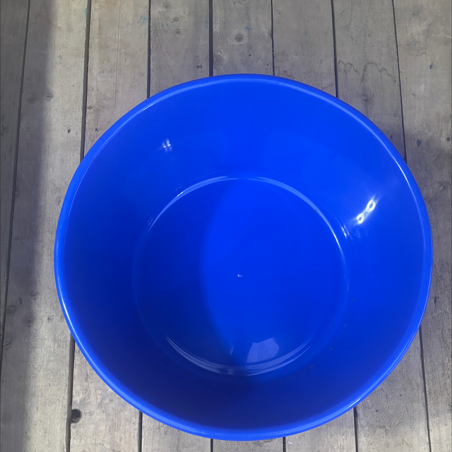 Koi Bowl - Blue Plastic - 24inch - 10inch deep