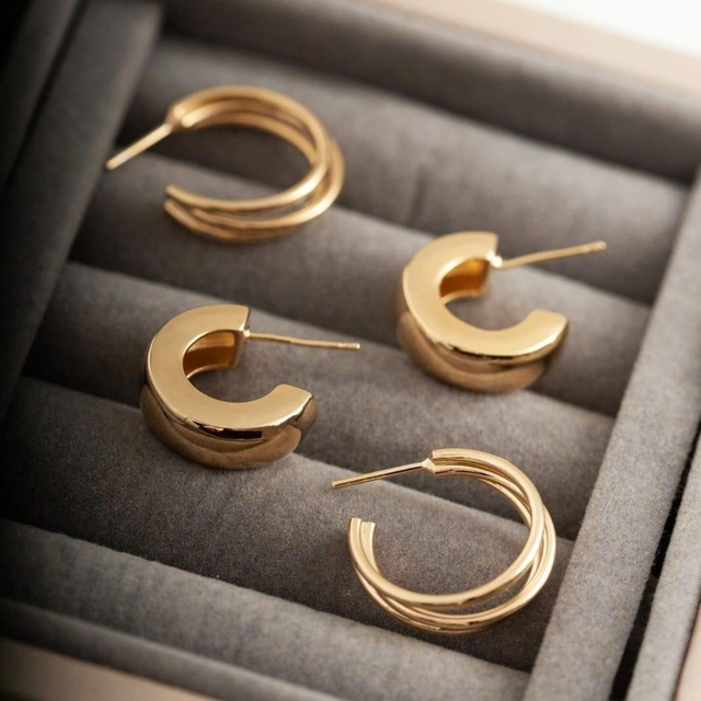 Brinco Argola Liso Pequeno