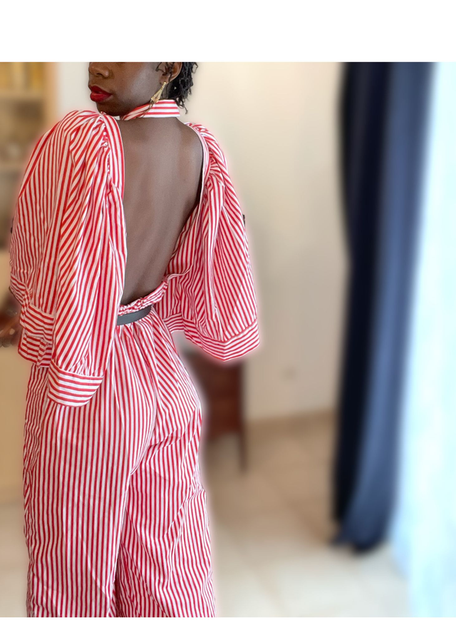 Combinaison Justine à dos ouvert