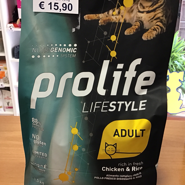 PROLIFE LIFESTYLE ADULT CAT POLLO FRESCO E RISO 1,5KG 