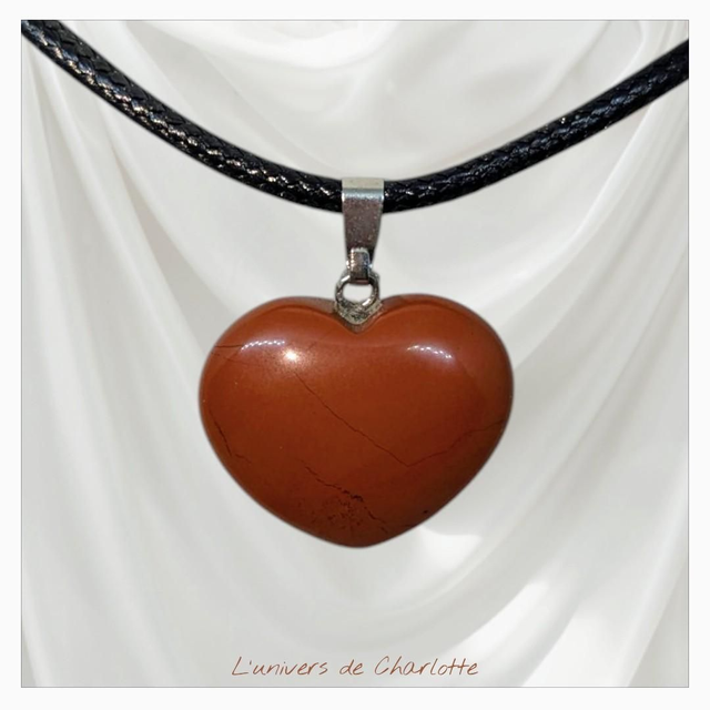 Pendentif &quot;Jaspe rouge&quot; PN-072