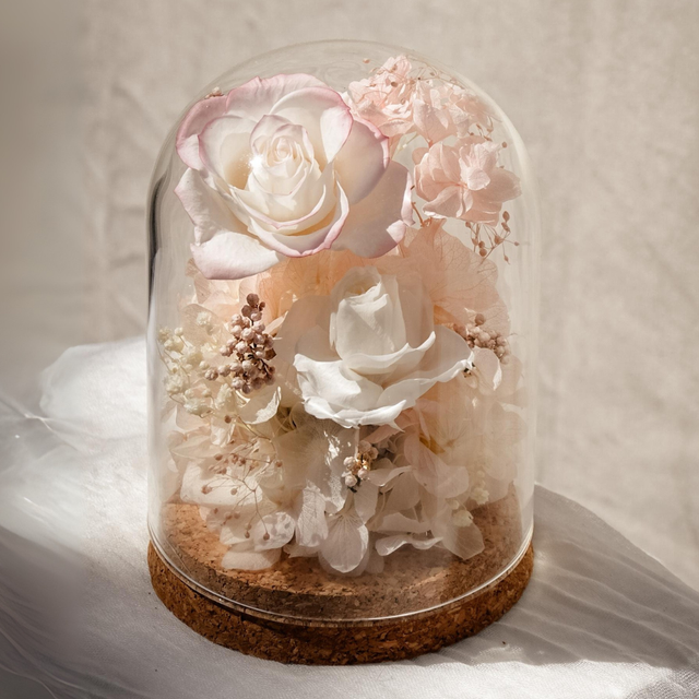 Sakura Whisper | Preserved Flower Glass Dome | Next-Day Flower Delivery in Bristol | UK-Wide Delivery