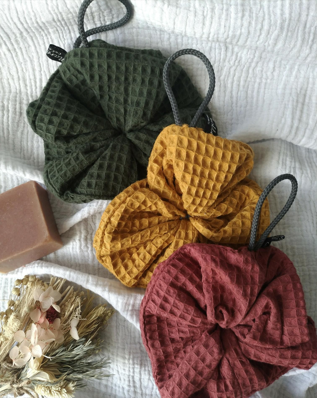 Lot de 3 fleurs de douche L'exfoliante 