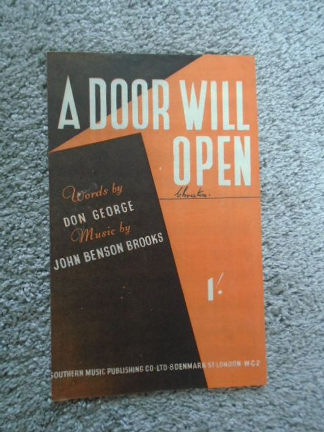 A Door Will Open sheet music 1946