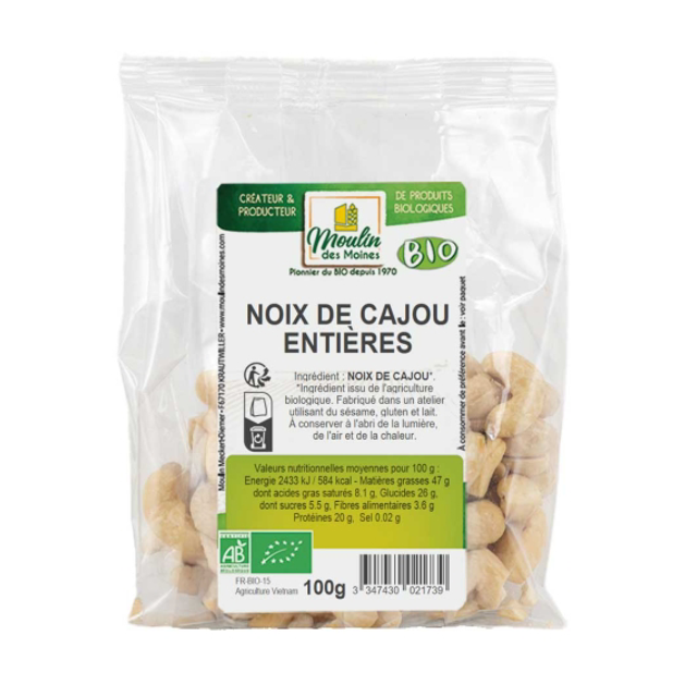 Noix de cajou bio - 100gr 