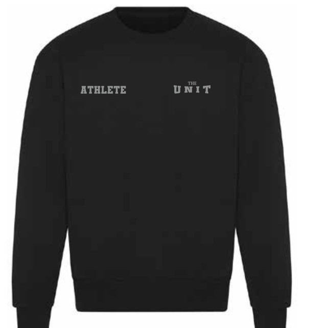 Unit Athlete Crew Top (Black/ Charcoal Print)