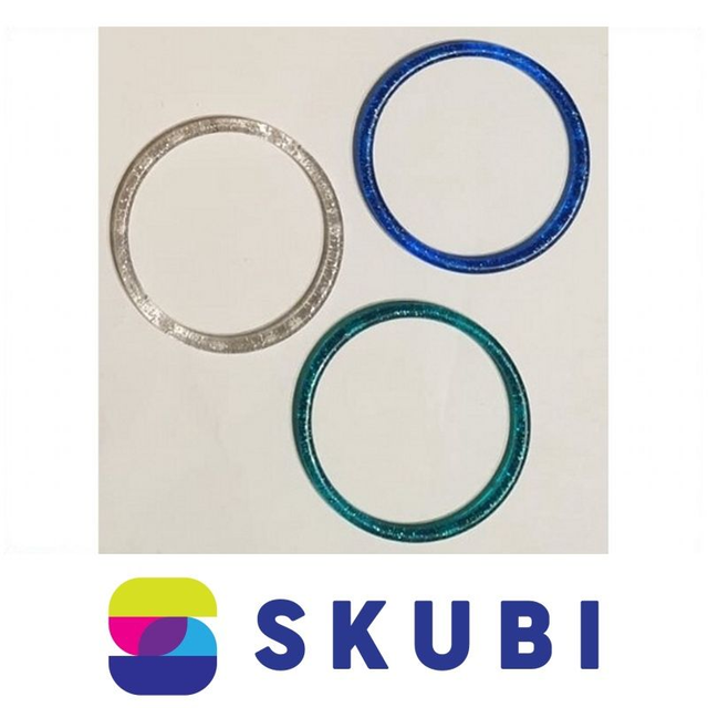 RETRO NÁRAMKY PLASTOVÉ - PEVNÉ, NEOHEBNÉ - 7.6 CM - SADA 3 KS (č. 502)