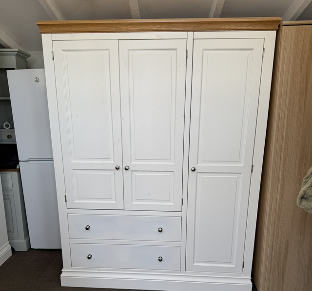 Triple White Oak Wardrobe (2 available)