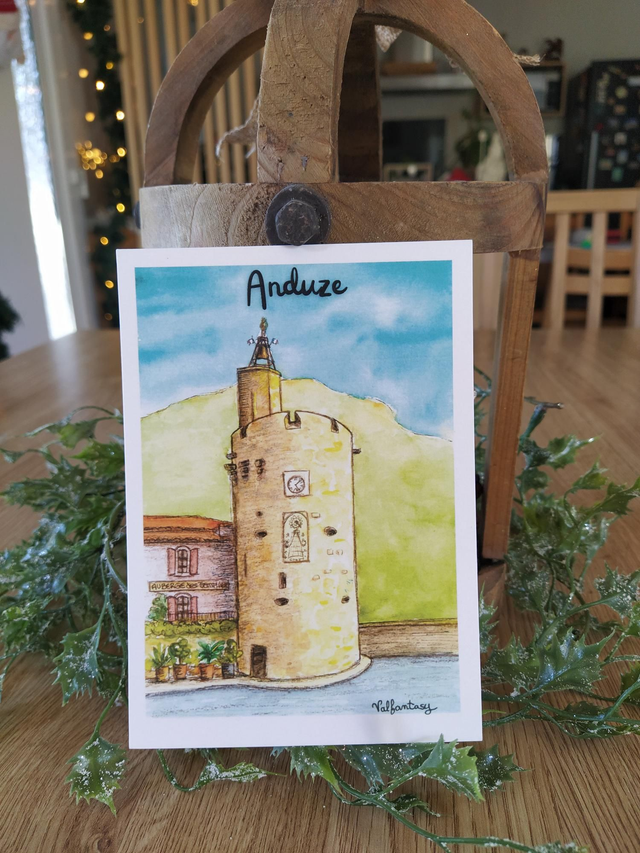 Carte "Anduze", 10 x 15 cm