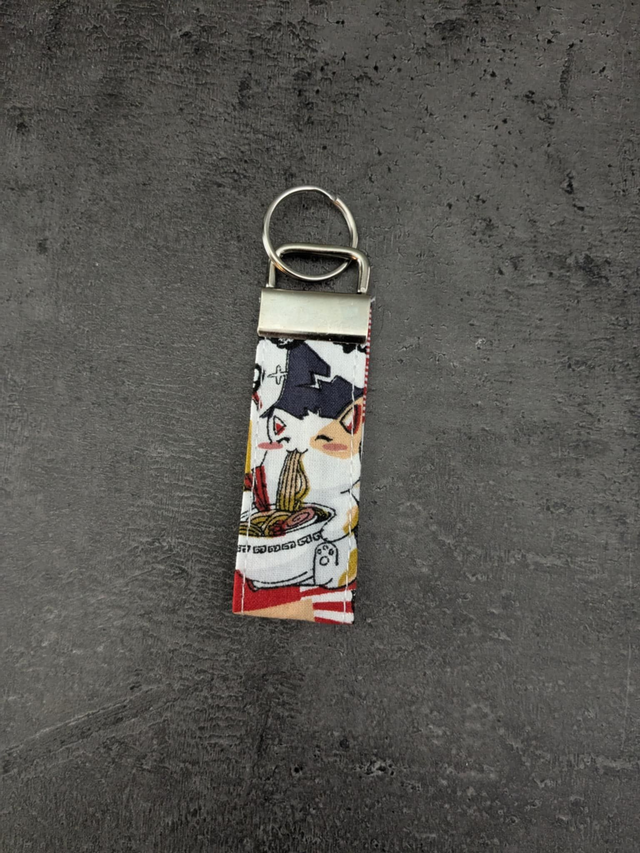 Porte clés chat nouille