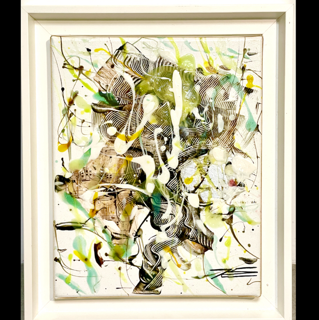 Feuillage de la Forêt - 24x30cm - 2017 - avec encadrement