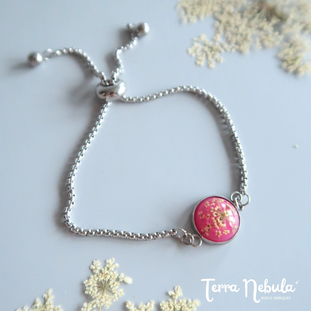 Bracelet chaîne fleuri Pétillante Valentine | BR22 | Ombelles