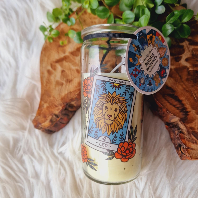 Leo Tube Star Sign Candle 