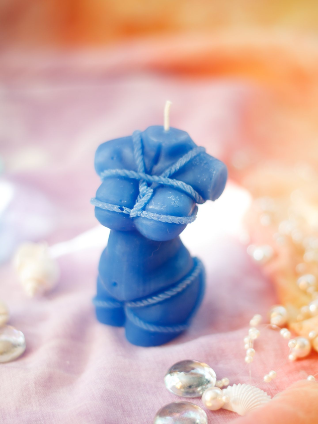 Bougie Ishtar ❧ Bleu roi