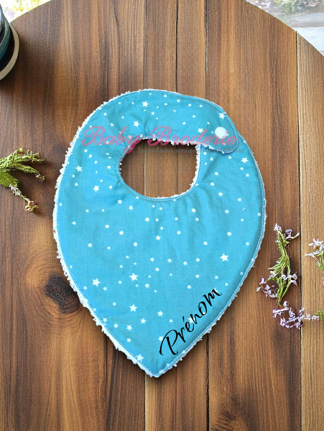 Bandana bleu à petites étoiles