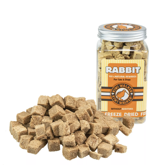 'Freeze dried rabbit' - Kaninchen pur, Hundesnack von Kiwi Walker