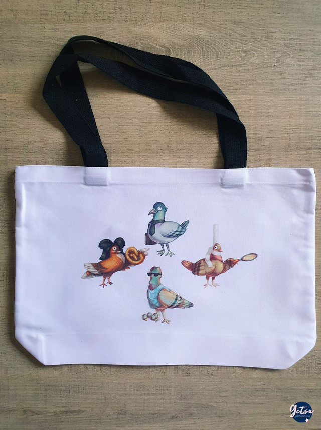 Sac de courses pigeons