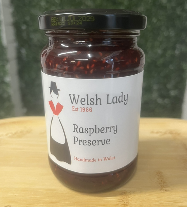 Welsh Lady Raspberry Preserve 340g