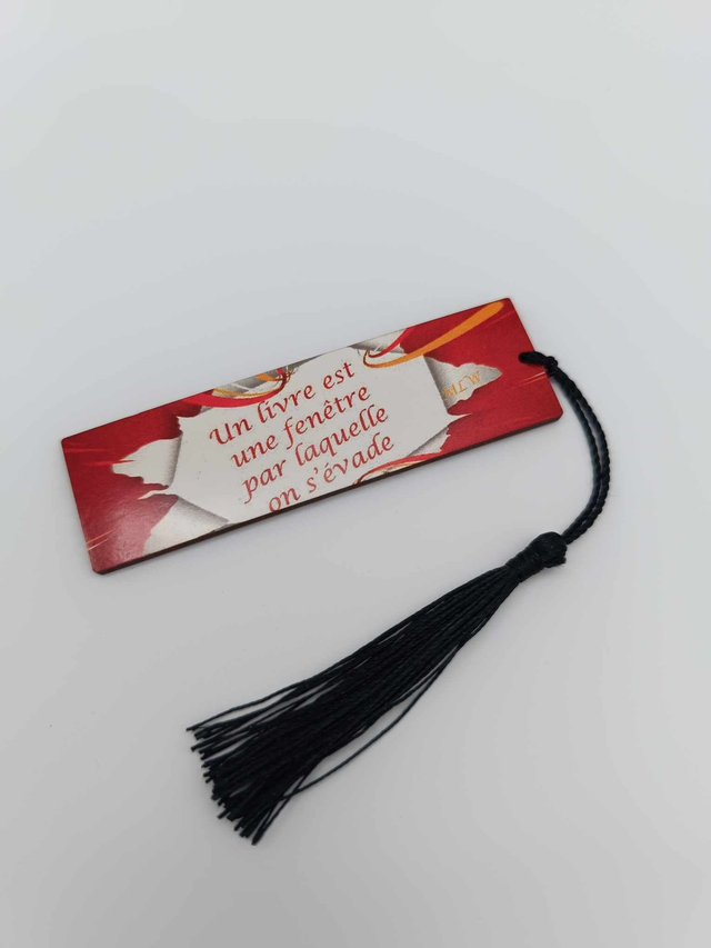 Petit marque-pages en bois sublimé 