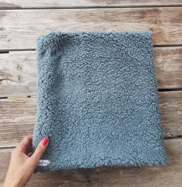 Snood LOUIS uni bleu gris