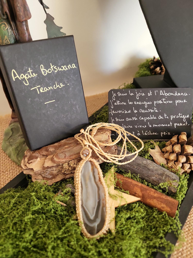 Pierre de l'âme : Agate du Botswana 1