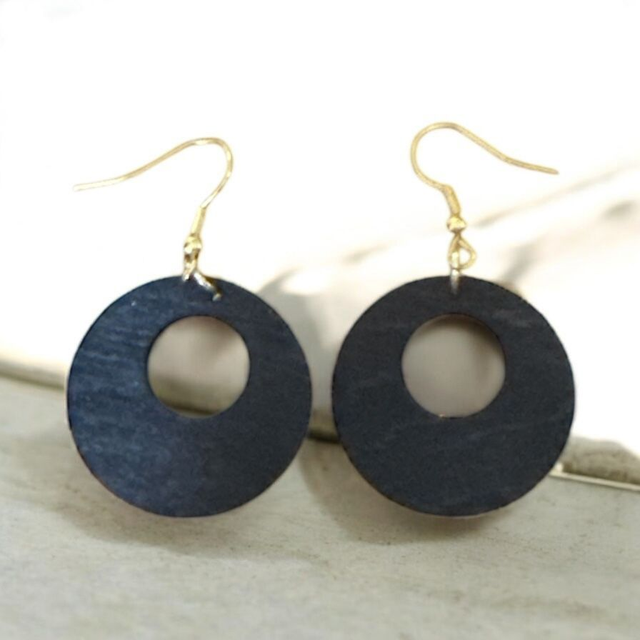 Boucles d'oreilles bois 100% création artisanale